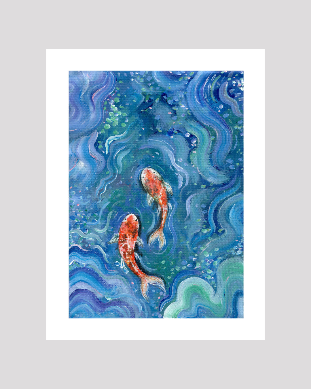 Koi Fish Print