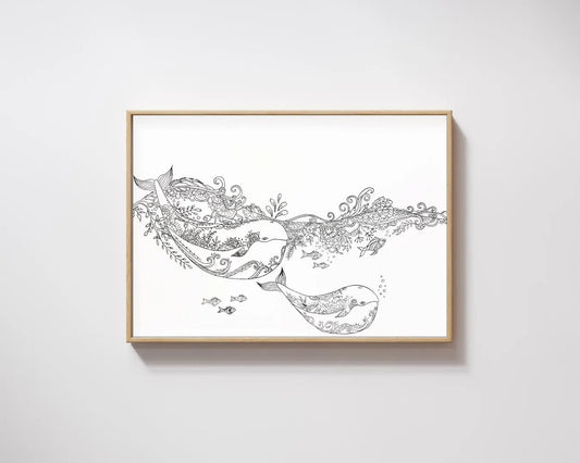 Whales Print